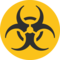 Biohazard emoji on Google
